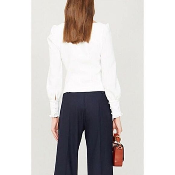 Claudie Pierlot Bravo Crepe Long Sleeve Top - Picture 3 of 10